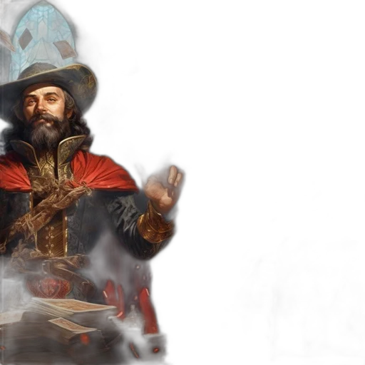 sword, staff, hat, concept art transparent PNG cut-out