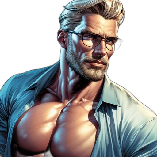 comic book art, concept art, cyberpunk, cartoon transparent PNG cut-out