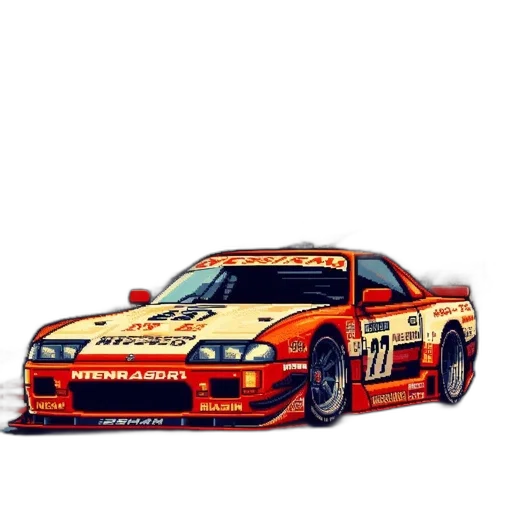 car, animal, weapon, pixel art transparent PNG cut-out