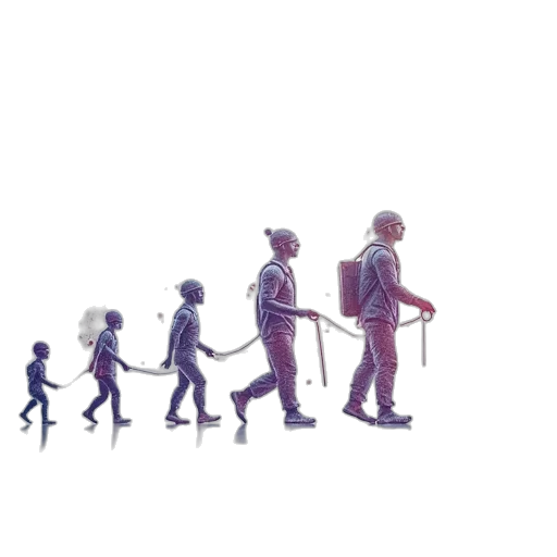robot, staff, concept art, pixel art transparent PNG cut-out