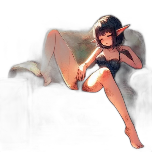 dragon, creature, dress, staff transparent PNG cut-out