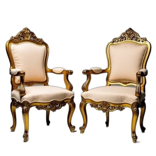 furniture, crown, jewelry, 3d render transparent PNG cut-out