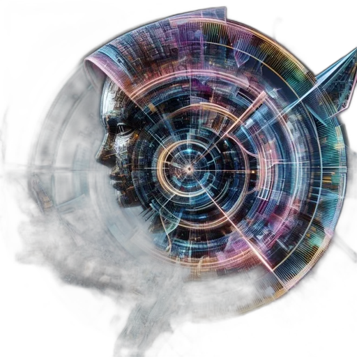 robot, mask, concept art, cyberpunk transparent PNG cut-out