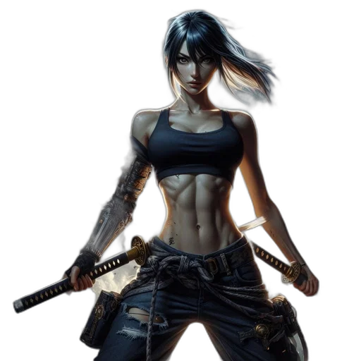 weapon, cyberpunk, comic book art, concept art transparent PNG cut-out