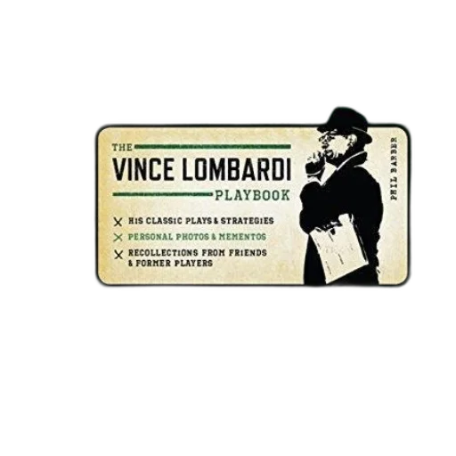 vince, lombardi, playbook, book transparent PNG cut-out