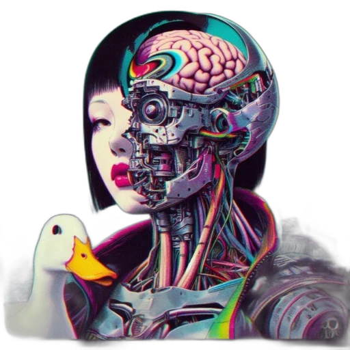 robot, mask, face, cyberpunk transparent PNG cut-out