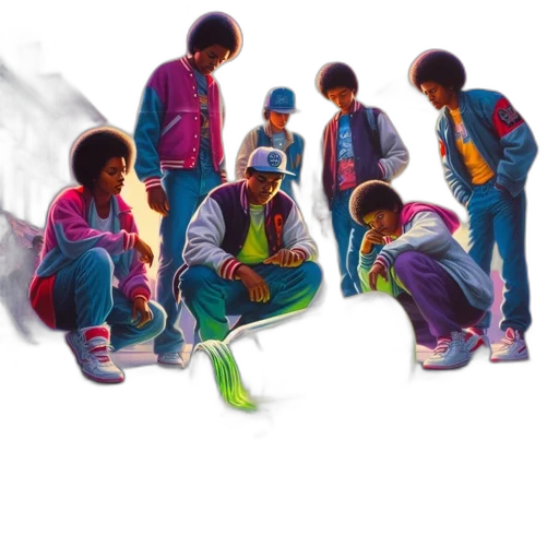 jacket, concept art, vaporwave, pixel art transparent PNG cut-out