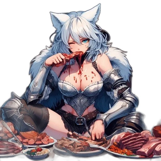 food, pixel art, concept art, anime transparent PNG cut-out