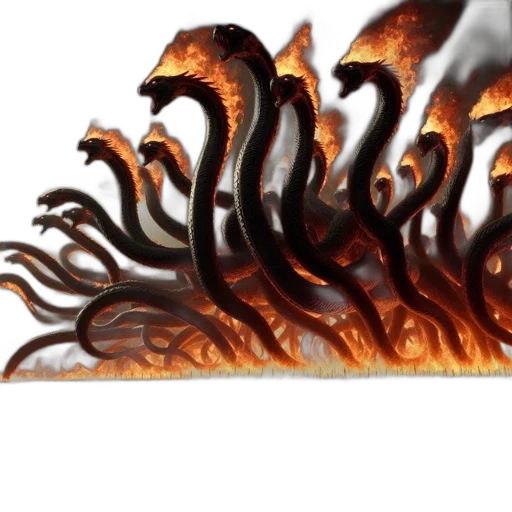 hair, dragon, staff, creature transparent PNG cut-out