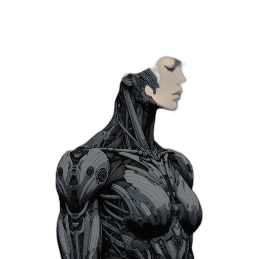 robot, dress, mask, face transparent PNG cut-out