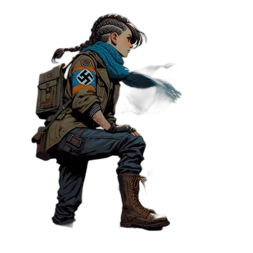 jacket, weapon, staff, sword transparent PNG cut-out
