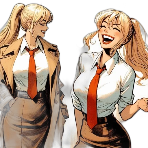 comic book art, concept art, cartoon, anime transparent PNG cut-out