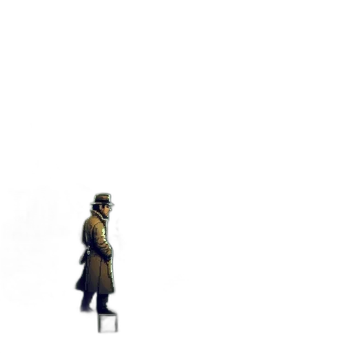 hat, staff, robot, weapon transparent PNG cut-out