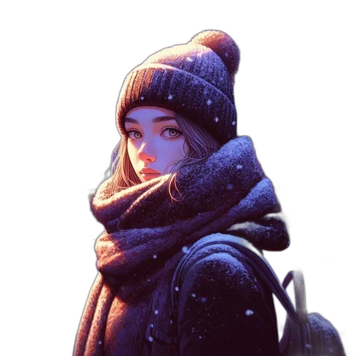 hat, jacket, face, umbrella transparent PNG cut-out