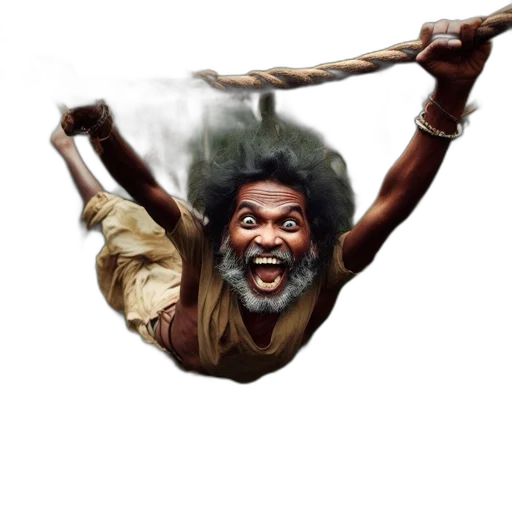 staff, hair, face, sword transparent PNG cut-out