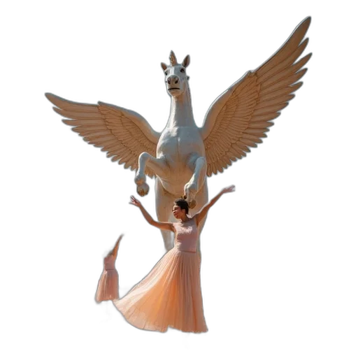 dragon, creature, staff, animal transparent PNG cut-out
