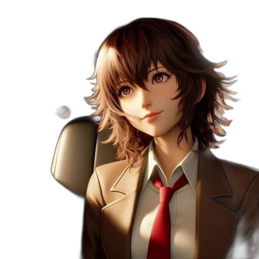 robot, face, jacket, staff transparent PNG cut-out