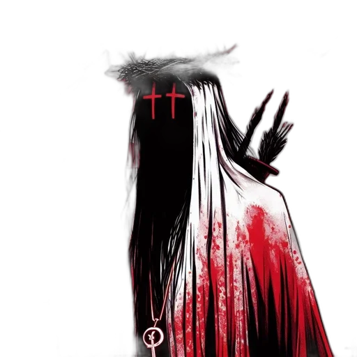 concept art, comic book art, red, scene transparent PNG cut-out