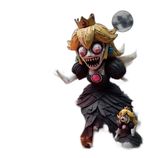 mask, crown, creature, staff transparent PNG cut-out