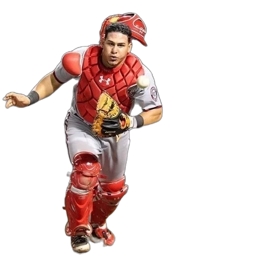 3d render, photorealistic, baseball, catcher transparent PNG cut-out