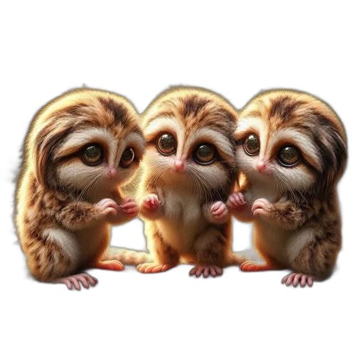 concept art, 3d render, photorealistic, three transparent PNG cut-out