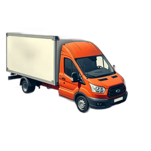 diagrams, delivery, van transparent PNG cut-out