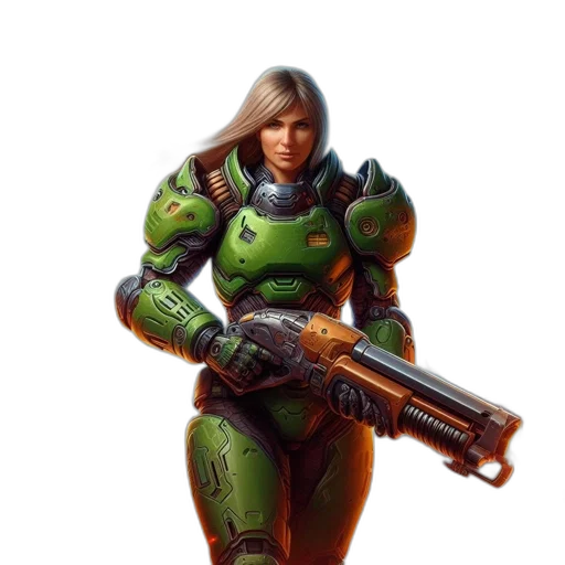 robot, weapon, concept art, pixel art transparent PNG cut-out