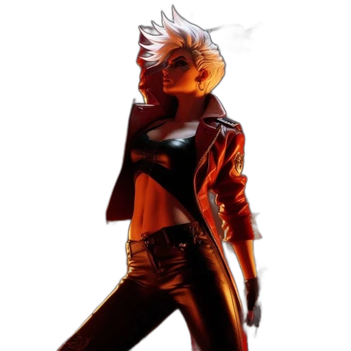 jacket, concept art, comic book art, cyberpunk transparent PNG cut-out