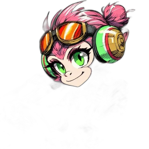 staff, weapon, hair, mask transparent PNG cut-out