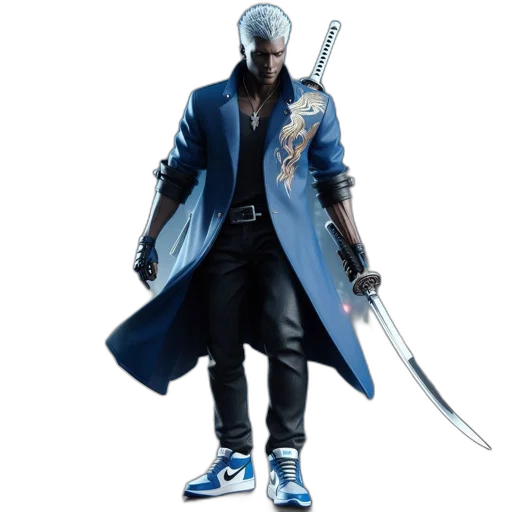 jacket, sword, weapon, concept art transparent PNG cut-out