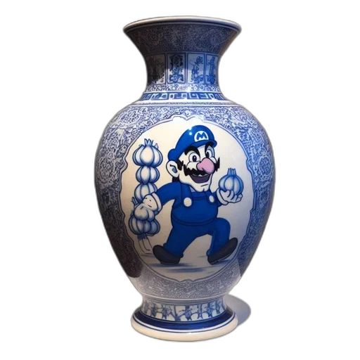 bottle, mask, dragon, 3d render transparent PNG cut-out