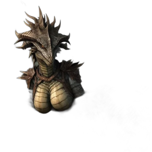 dragon, creature, animal, mask transparent PNG cut-out