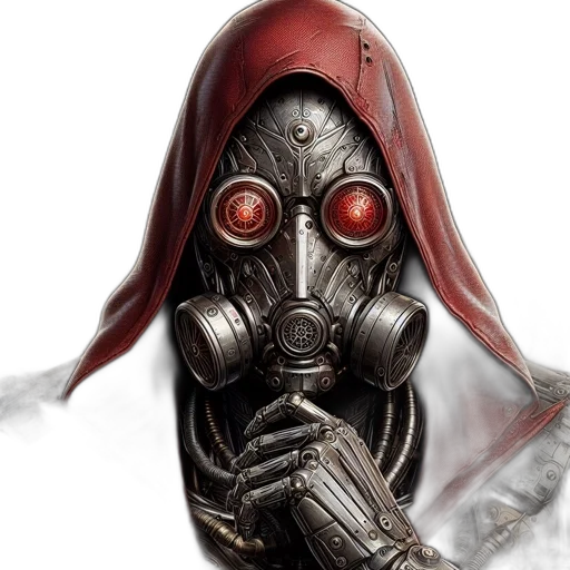 mask, robot, face, concept art transparent PNG cut-out