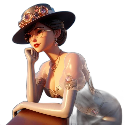 hat, dress, jewelry, crown transparent PNG cut-out