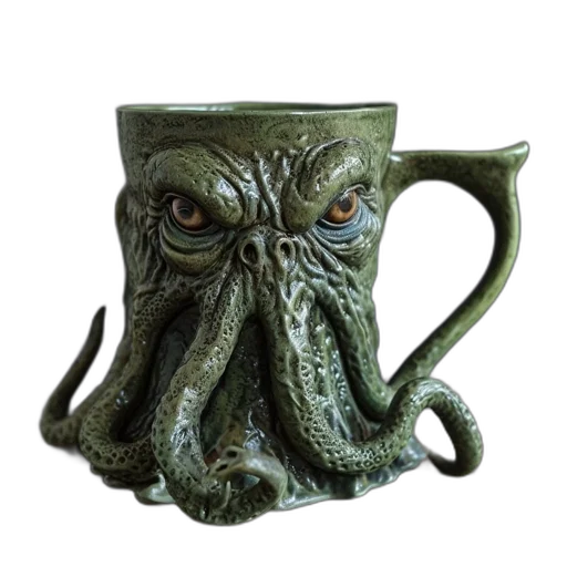 mask, creature, face, 3d render transparent PNG cut-out