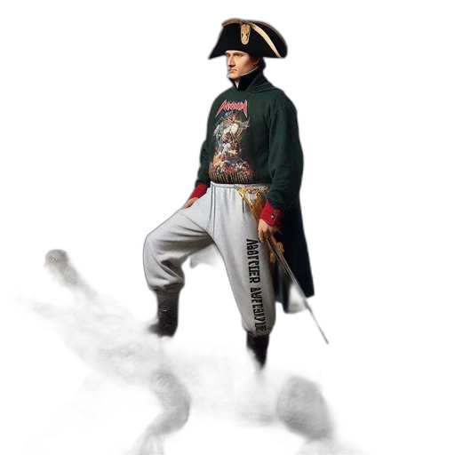 jacket, staff, concept art, photorealistic transparent PNG cut-out