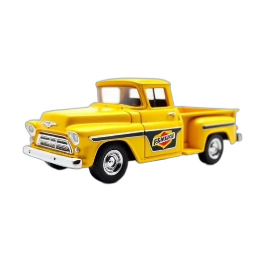 car, 3d render, yellow, toy transparent PNG cut-out