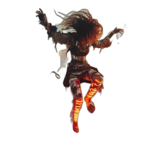 staff, hair, creature, concept art transparent PNG cut-out