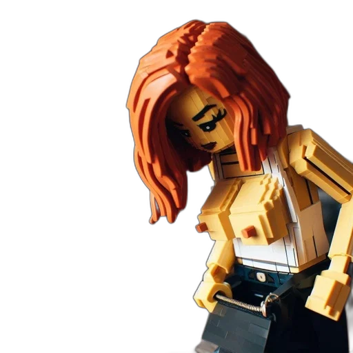 robot, jacket, hair, 3d render transparent PNG cut-out