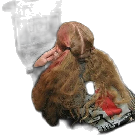 hair, jacket, creature, mask transparent PNG cut-out
