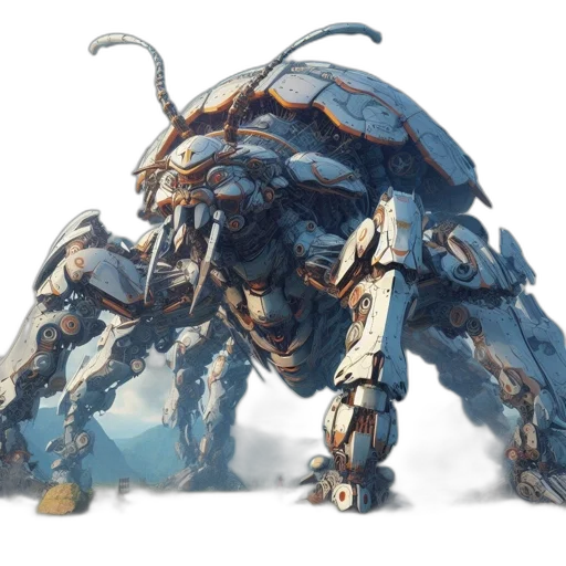 creature, dragon, robot, animal transparent PNG cut-out