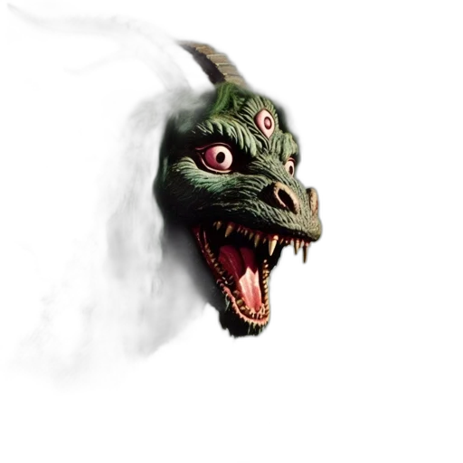dragon, mask, creature, face transparent PNG cut-out