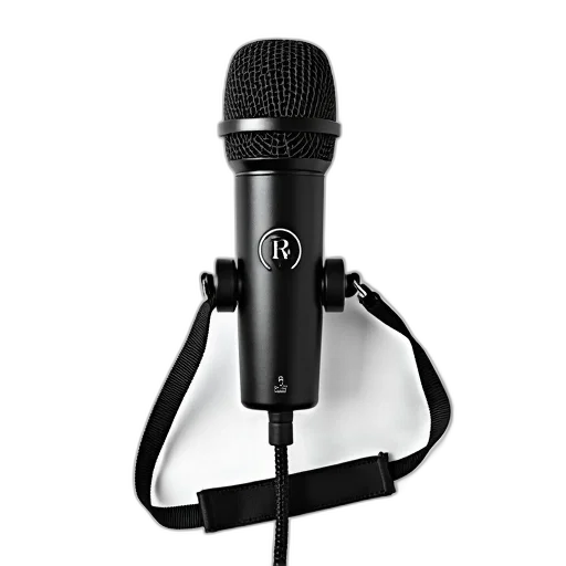 staff, black, rode, microphone transparent PNG cut-out