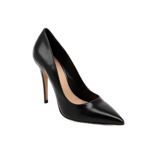 shoes, black, high-heeled, shoe transparent PNG cut-out