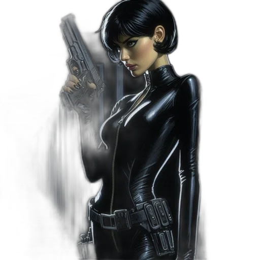 weapon, jacket, comic book art, concept art transparent PNG cut-out