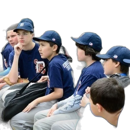 hat, group, young, baseball transparent PNG cut-out