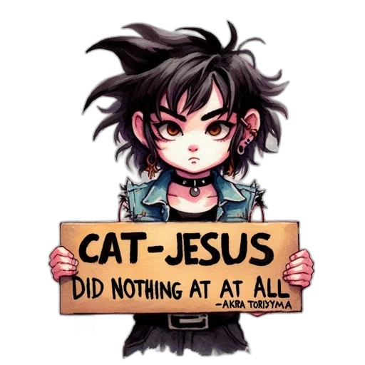 anime, pixel art, cyberpunk, comic book art transparent PNG cut-out