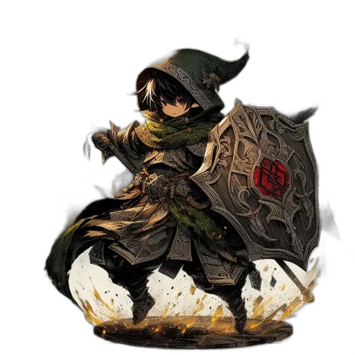 dragon, hat, weapon, sword transparent PNG cut-out