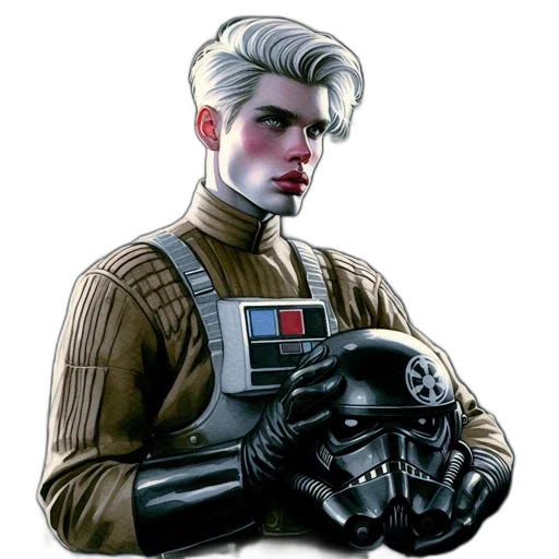 jacket, mask, face, comic book art transparent PNG cut-out