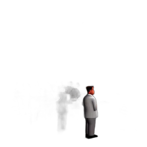 staff, robot, umbrella, face transparent PNG cut-out
